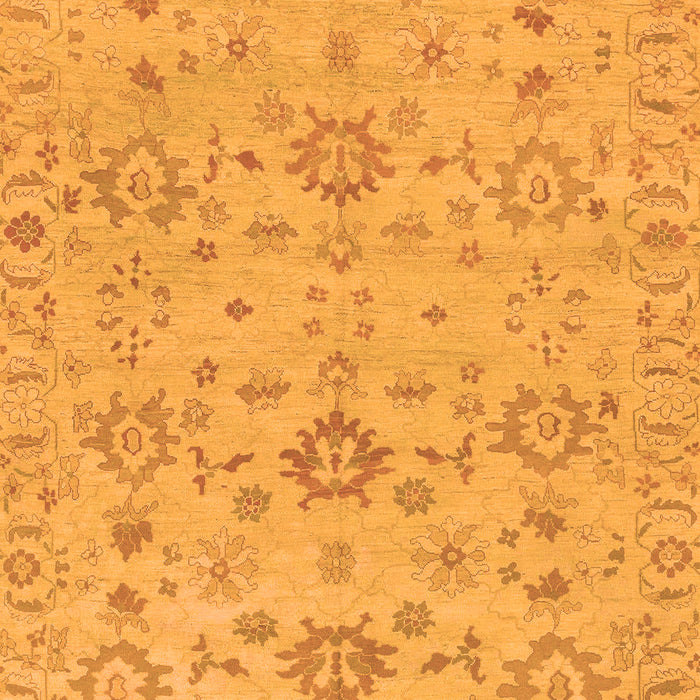 Machine Washable Oriental Orange Traditional Area Rugs, wshabs1756org