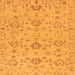 Square Oriental Orange Traditional Rug, abs1756org