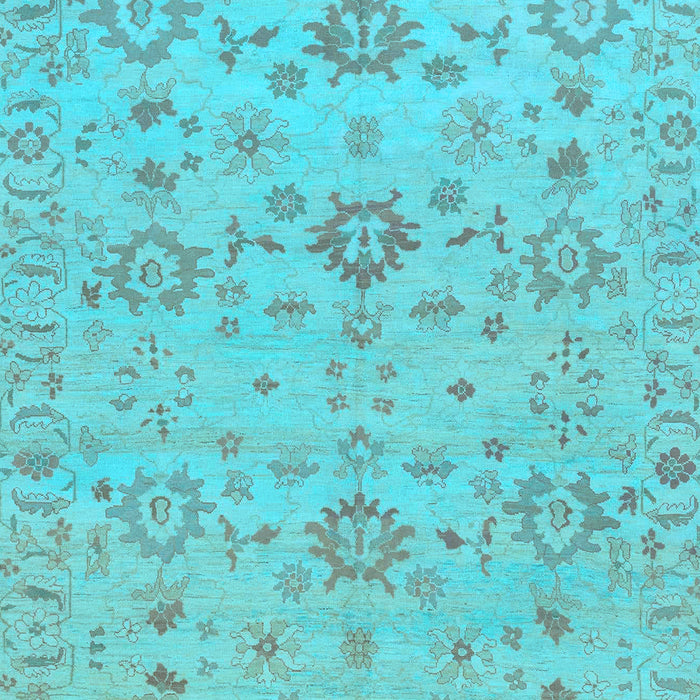 Oriental Light Blue Traditional Rug, abs1756lblu