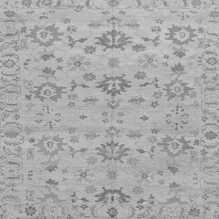 Square Oriental Gray Traditional Rug, abs1756gry