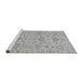 Sideview of Machine Washable Oriental Gray Traditional Rug, wshabs1756gry