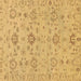 Square Oriental Brown Traditional Rug, abs1756brn