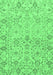 Machine Washable Oriental Emerald Green Traditional Area Rugs, wshabs1757emgrn