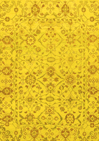 Oriental Yellow Traditional Rug, abs1757yw