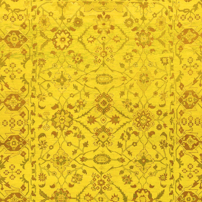 Oriental Yellow Traditional Rug, abs1757yw