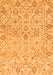 Machine Washable Oriental Orange Traditional Area Rugs, wshabs1757org