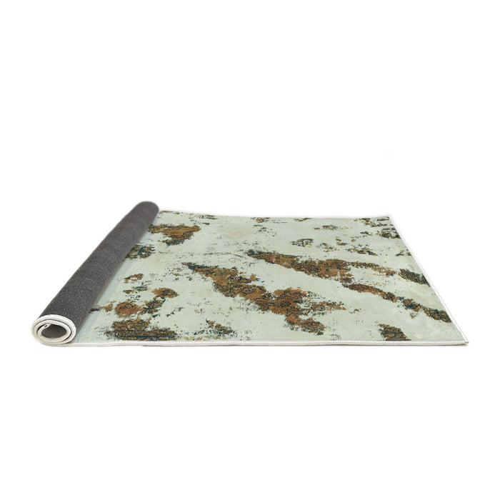 Sideview of Abstract Brown Modern Rug, abs1758