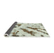 Sideview of Abstract Brown Modern Rug, abs1758