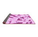 Sideview of Abstract Pink Modern Rug, abs1758pnk