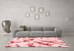 Modern Red Washable Rugs