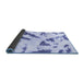 Sideview of Abstract Blue Modern Rug, abs1758blu