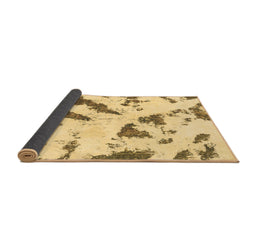 Sideview of Abstract Brown Modern Rug, abs1758brn
