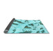 Sideview of Abstract Light Blue Modern Rug, abs1758lblu