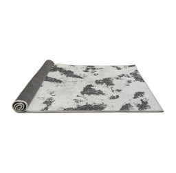 Sideview of Abstract Gray Modern Rug, abs1758gry
