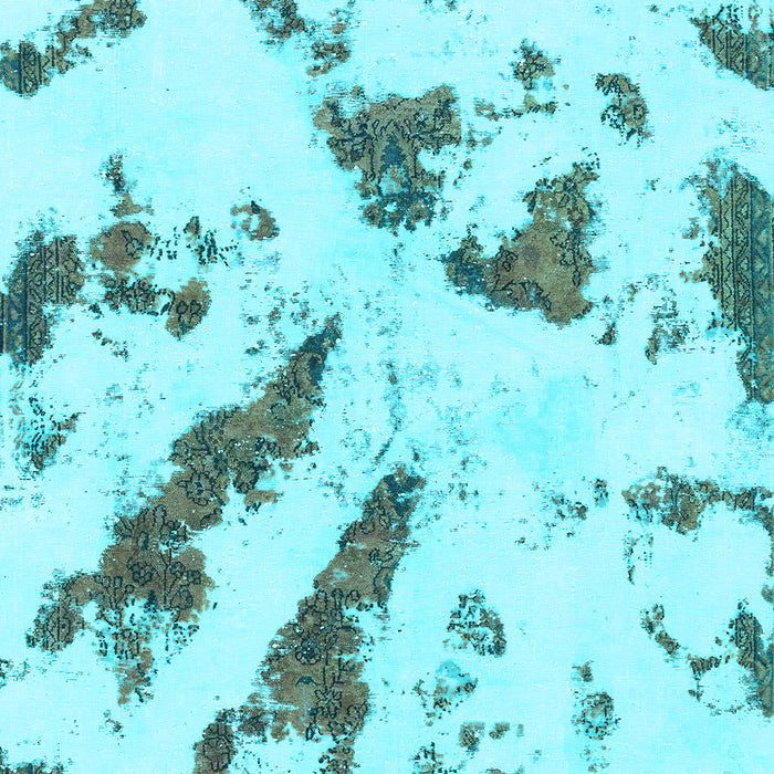 Abstract Light Blue Modern Rug, abs1758lblu