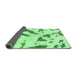 Sideview of Abstract Emerald Green Modern Rug, abs1758emgrn