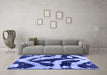 Machine Washable Abstract Blue Modern Rug in a Living Room, wshabs1759blu