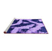 Sideview of Machine Washable Abstract Purple Modern Area Rugs, wshabs1759pur