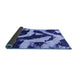 Sideview of Abstract Blue Modern Rug, abs1759blu