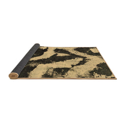 Sideview of Abstract Brown Modern Rug, abs1759brn