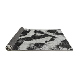 Sideview of Abstract Gray Modern Rug, abs1759gry