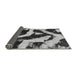 Sideview of Abstract Gray Modern Rug, abs1759gry