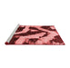 Modern Red Washable Rugs