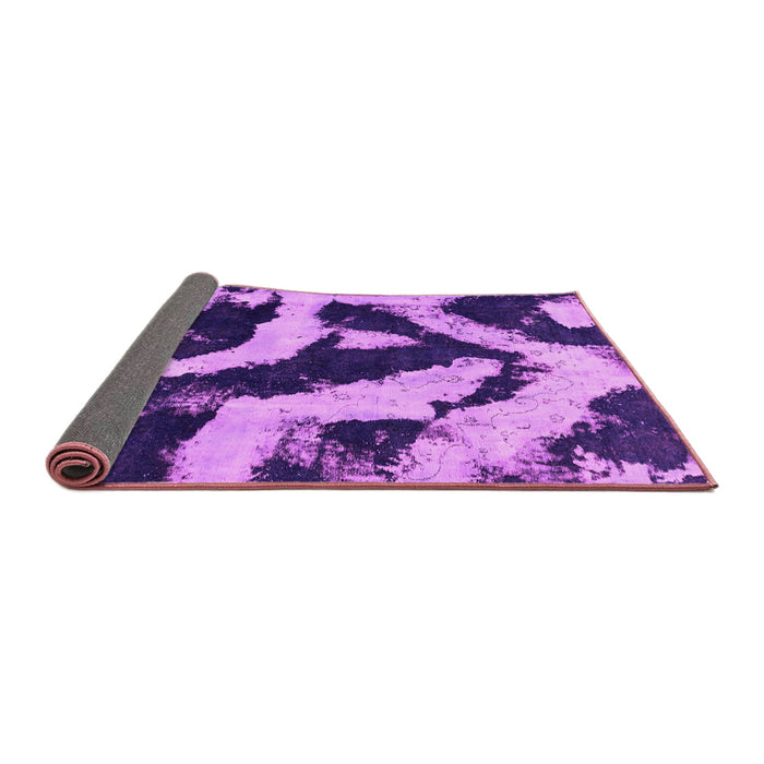 Sideview of Abstract Pink Modern Rug, abs1759pnk