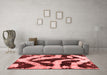 Modern Red Washable Rugs