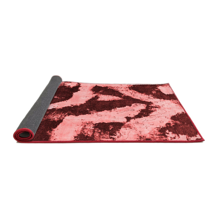 Abstract Red Modern Area Rugs