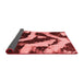 Abstract Red Modern Area Rugs