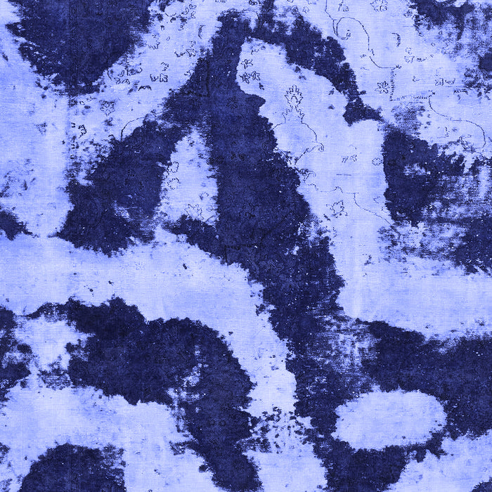 Abstract Blue Modern Rug, abs1759blu