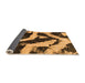 Sideview of Abstract Orange Modern Rug, abs1759org