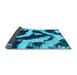 Sideview of Abstract Light Blue Modern Rug, abs1759lblu