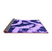 Sideview of Abstract Purple Modern Rug, abs1759pur