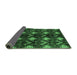 Sideview of Abstract Emerald Green Modern Rug, abs175emgrn