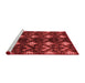 Modern Red Washable Rugs