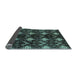 Sideview of Abstract Light Blue Modern Rug, abs175lblu