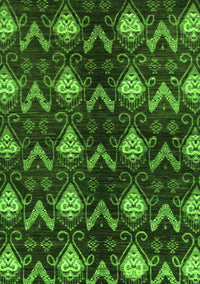 Abstract Green Modern Rug, abs175grn