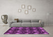 Machine Washable Abstract Purple Modern Area Rugs in a Living Room, wshabs175pur