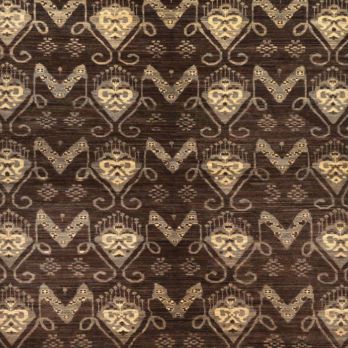 Square Machine Washable Abstract Night Red Rug, wshabs175