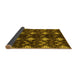 Sideview of Abstract Yellow Modern Rug, abs175yw