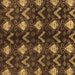 Square Abstract Brown Modern Rug, abs175brn