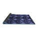 Sideview of Abstract Blue Modern Rug, abs175blu