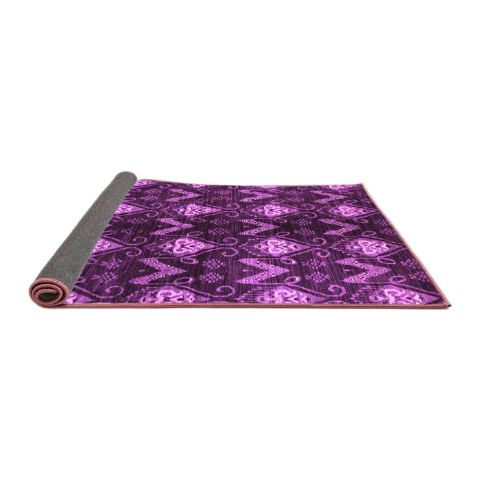 Sideview of Abstract Purple Modern Rug, abs175pur