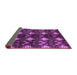 Sideview of Abstract Purple Modern Rug, abs175pur