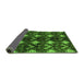 Sideview of Abstract Green Modern Rug, abs175grn