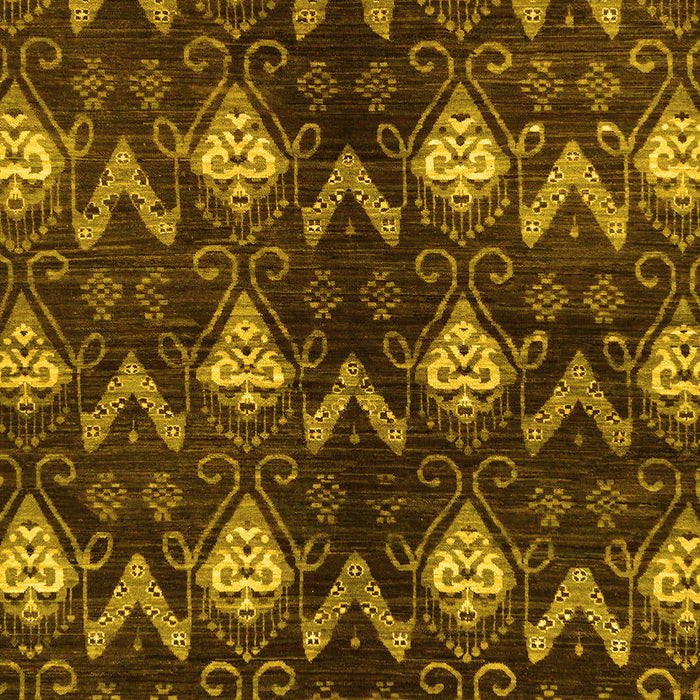 Abstract Yellow Modern Rug, abs175yw