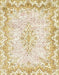 Machine Washable Abstract Gold Rug, wshabs1761
