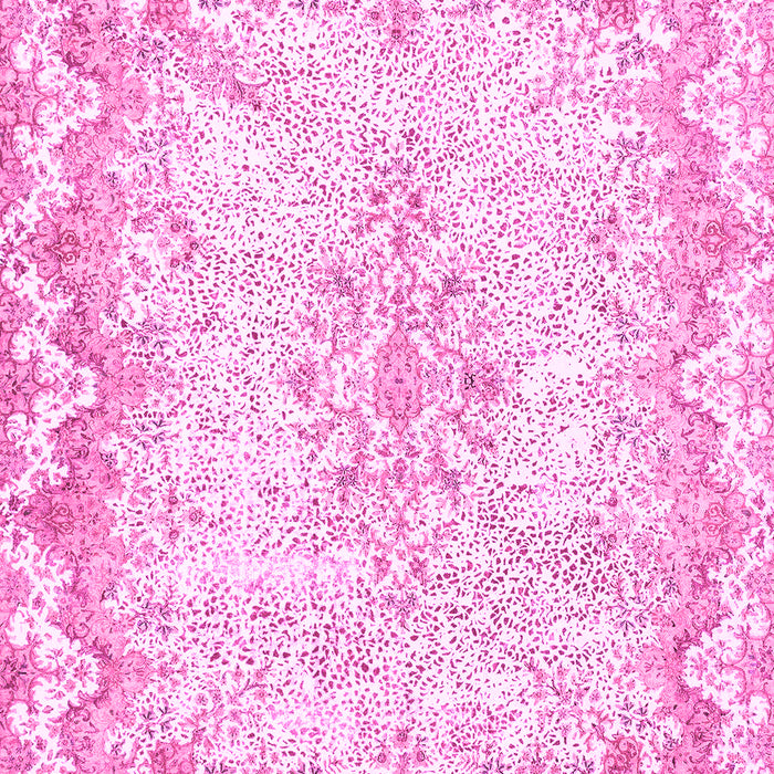 Machine Washable Oriental Pink Traditional Rug, wshabs1761pnk